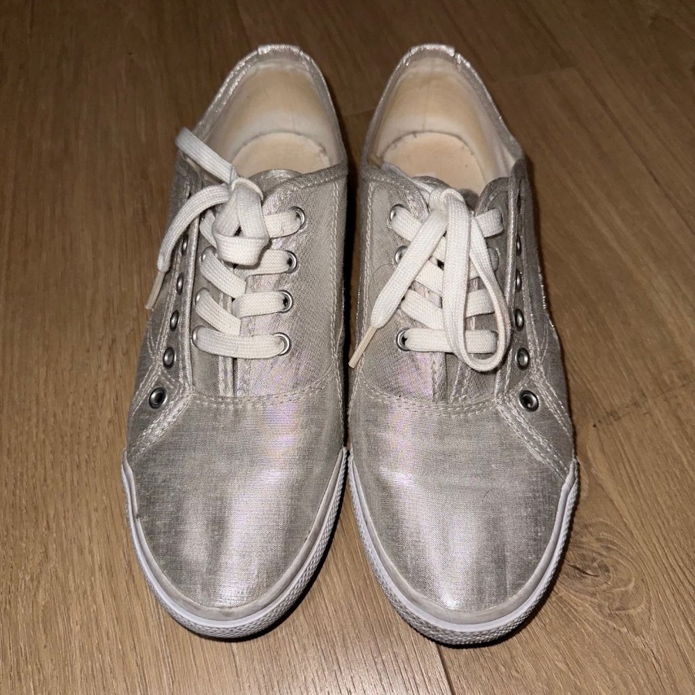 Puma Crete White/Silver Sneakers Shoe Womens 7.5M, Pre-Owned